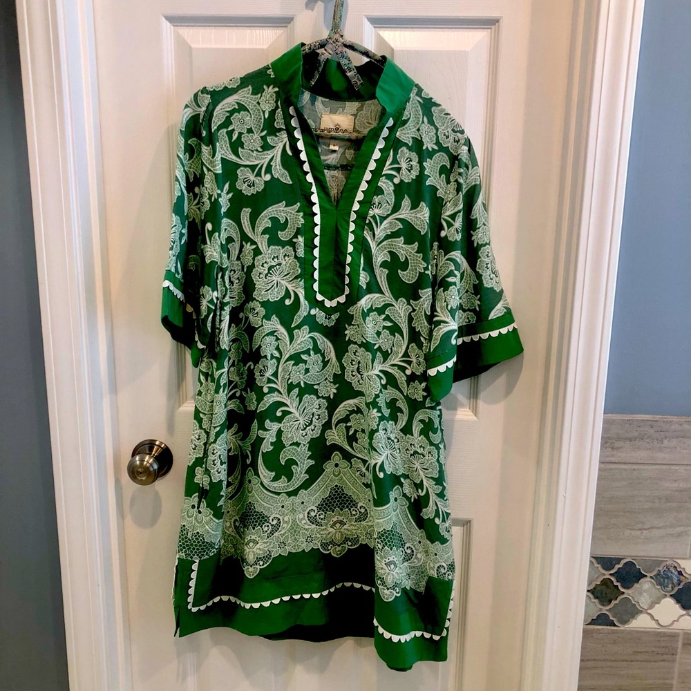 Umgee tunic dress with ric rac detail size S